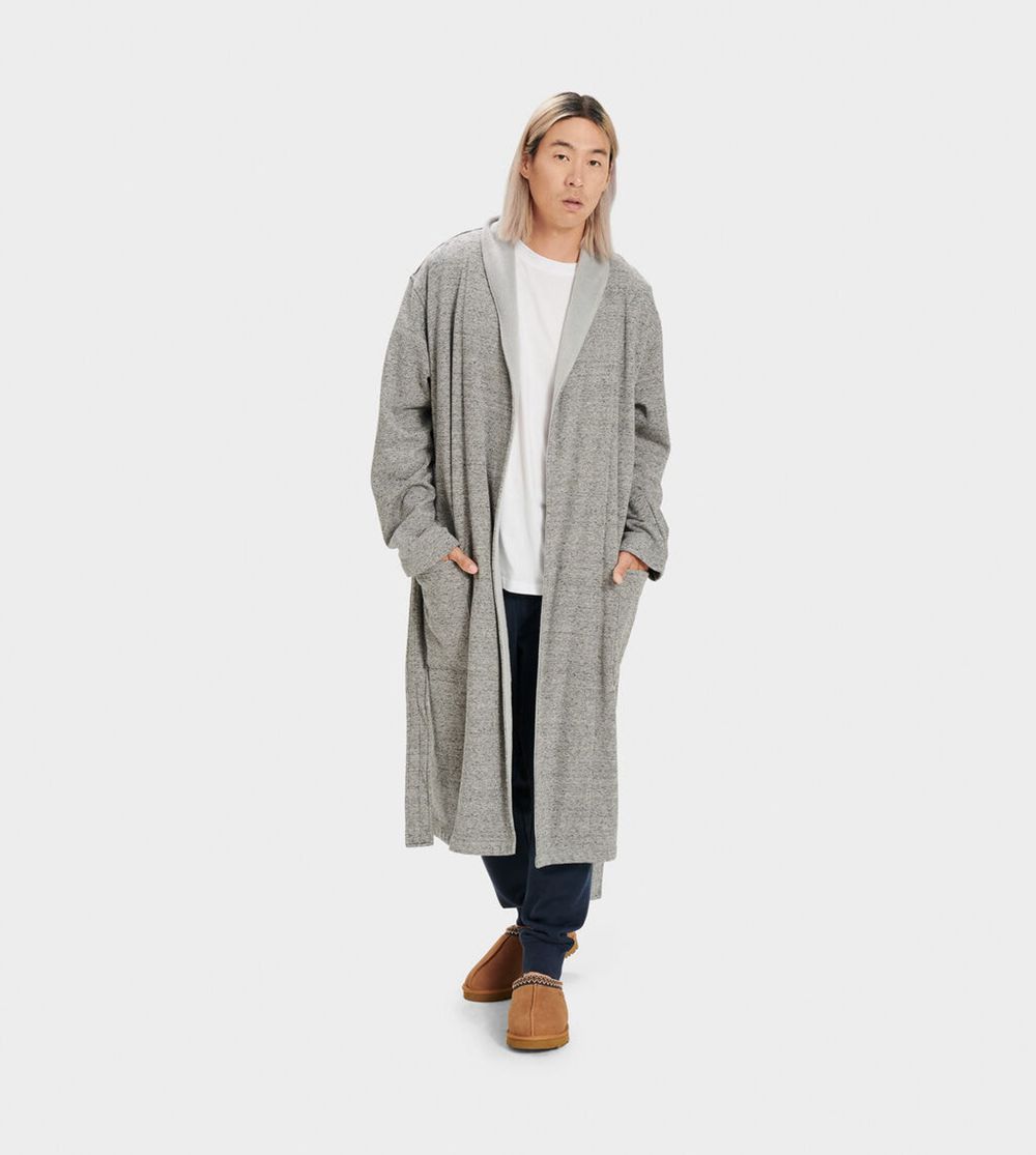 Ugg Robinson - Mens Robes - Grey - NZ (9165ITDFM)